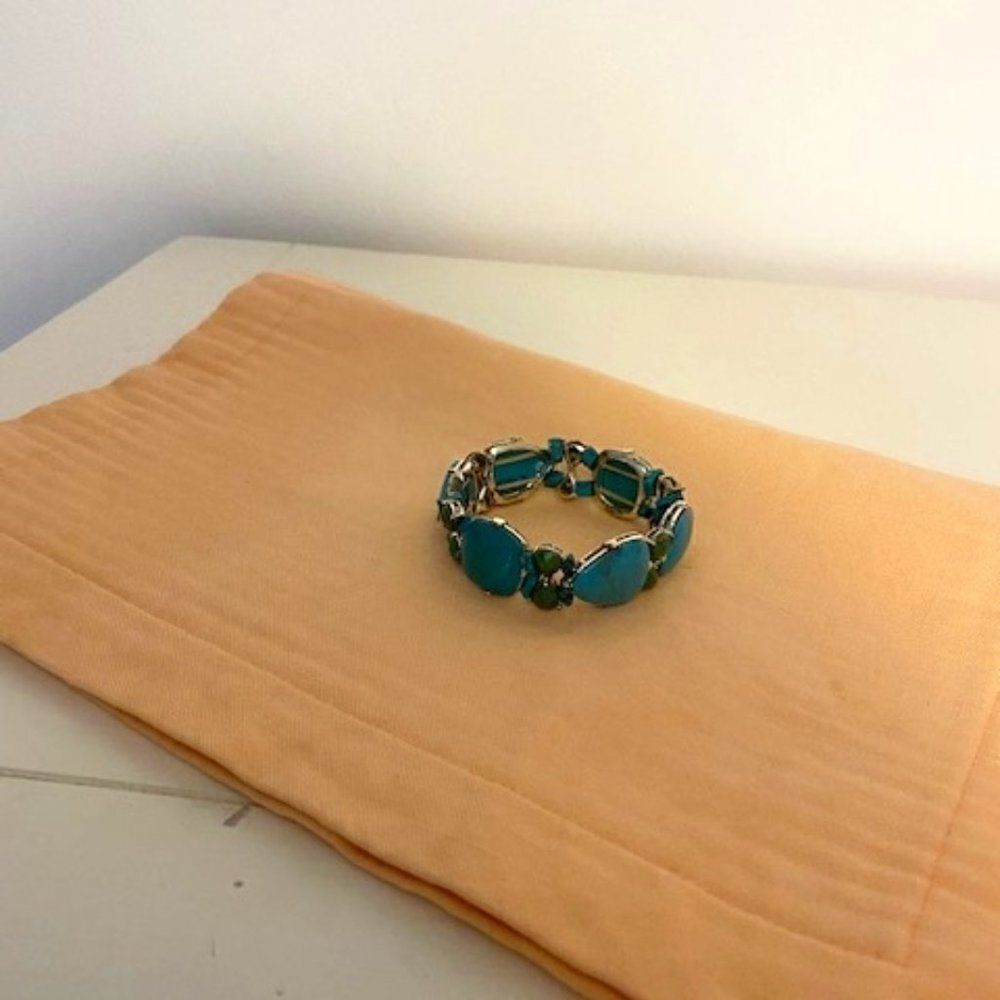 Bracelet, Green, elastic 